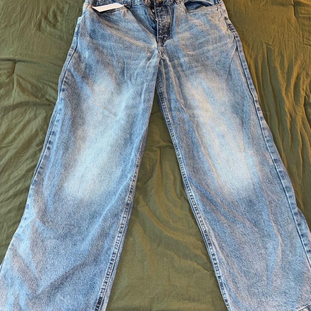 Boohoo Light Blue Relaxed Men's Jeans (Never Worn)